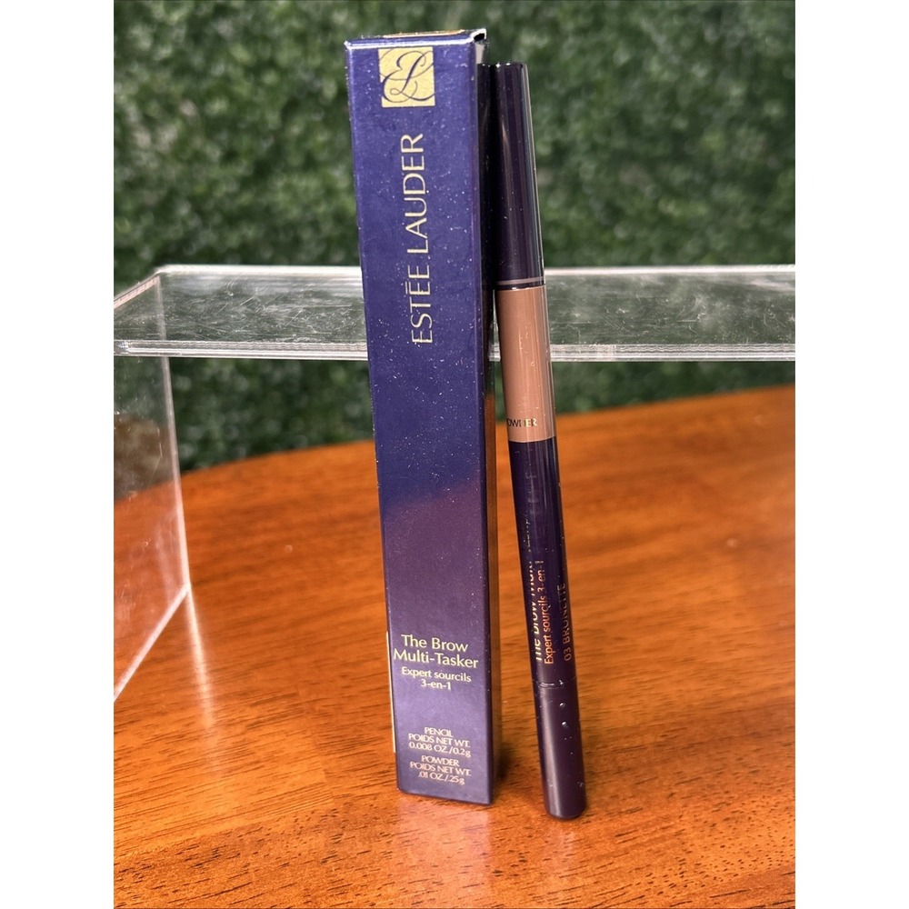 Estee Lauder The Brow Multi-Tasker 3 in 1 Pencil Powder Brush 03 Brunette